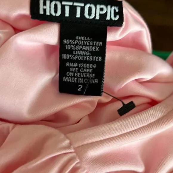 Hot Topic Pastel Pink Empire Dress Baby Pink Plus Size 2 Nwot - Picture 5 of 6